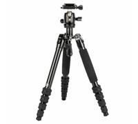 SIRUI Traveler - Trípode de cámara de Aluminio 5AX de 52 Pulgadas, Cabeza de Bola panorámica de 360° B-00K y Placa de liberación rápida Arca Swiss, Altura plegada 31.5 cm, Carga hasta 6 kg