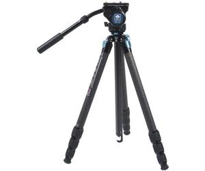 Sirui Trípode de viaje Superb Traveler 224 Carbon impermeable con cabezal de vídeo VH-10