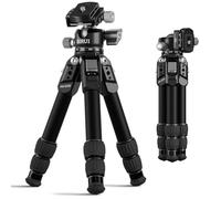 SIRUI Trípode Mini Compacto Trípode de Aluminio Ligero para Escritorio, 15kg Carga/42.5cm Altura, Cabeza de Bola Perfil Bajo, Diseño Portátil para Cámaras DSLR, Sin Espejo, Teléfono y Vlogging