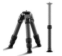 SIRUI Trípode Mini de Fibra de Carbono con Columna Central Extensible, Altura Máx. 66 cm, Ultra Ligero 0.7 kg y Soporte 15 kg, Anticorrosión, para Escritorio y Viaje, AM-223S+SL-100S