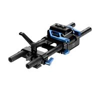 SIRUI Universal Camera 15mm Rod Rail Baseplate with Dual Carbon Fiber Rods Y-Shaped Lens Bracket Quick Release Plate for ARCA and Clamp Se