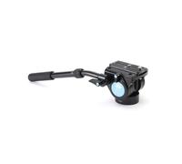 Sirui VH-10 Fluid - Rótula para cámaras de vídeo con Zapata rápida (90 mm, Base Plana, Brazo Extensible, Aluminio), Color Negro