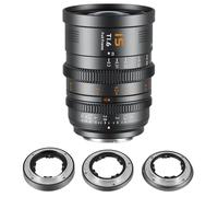 SIRUI Vision Prime 1 Objetivos 15mm Full Frame, E/RF/Z/L-Mount, VP-1 Gris | 15mm Objetivo Cine Gran Angular con Enfoque Manual, Apertura Rápida T1.6, Compatible con Sony E, Canon RF, Nikon Z, Leica L