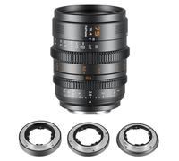 SIRUI Vision Prime 1 Objetivos 75mm Full Frame, E/RF/Z/L-Mount, VP-1 Gris | 75mm Objetivo Cine con Enfoque Manual para Retratos, Apertura Rápida T1.4, Compatible con Sony E, Canon RF, Nikon Z, Leica L