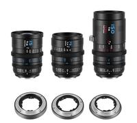 SIRUI Vision Prime 1 Objetivos Kit 15mm&75mm&150mm, E/RF/Z/L-Mount, Negro | VP-1 Objetivo de Cine de Enfoque Manual Full Frame, Apertura Rápida T1.4, Compatible con Sony E, Canon RF, Nikon Z, Leica L