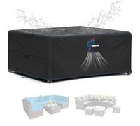 SIRUITON Fundas para Muebles de jardín de 120*x0x74cm con ventilación de Aire,Impermeable,Resistente al Viento,Tela Oxford 520D Resistente a desgarros,Funda Grande para Patio,Cubierta de
