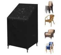 SIRUITON Fundas para Sillas Protectora para sillas de jardín y balcón Sillas contra la Intemperie Resistente al Agua, Protección UV 120 x 65 x 65/81 cm