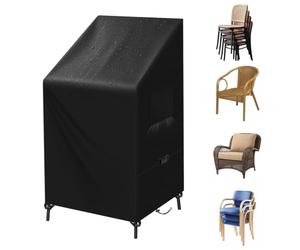 SIRUITON Fundas para Sillas Protectora para sillas de jardín y balcón Sillas contra la Intemperie Resistente al Agua, Protección UV 120 x 65 x 65/81 cm