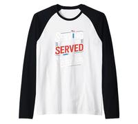 Sirviendo a aquellos que sirvieron con una inyección de sarcasmo VA Nurse Camiseta Manga Raglan