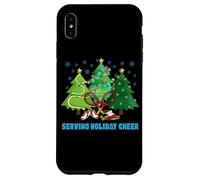 Sirviendo alegría navideña | Jugador de Tenis Festivo Navidad Carcasa para iPhone XS MAX