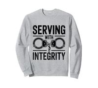 Sirviendo con Integrity Police Oficial Policía Policías Sudadera