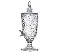 SIRWAX Dispensador de Bebidas Jarra fría de Vidrio de 2L/3L/5L, Bote para Beber Jugo con Grifo, Botella de Vino de Vidrio, Lata de Bebida de Alta Temperatura, Botella de Agua Fácil dispensación