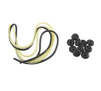 Sirxlevcy 10 Piezas de Goma con Ojal de Tanque de Combustible de 2 Agujeros con Tubería de LíNea de Combustible para Cortador de Cepillo Cortadora de CéSped