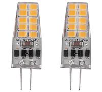 Sirxlevcy 10 Piezas G4 Bombilla LED AC / DC12V-24V 3W LED G4 Luz 20LED 360 ÁNgulo de Haz de Luz 2835SMD Reemplazo de LáMpara HalóGena de 30W, CáLido