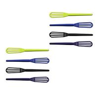 Sirxlevcy 10 Piezas/Paquete Crema de Tinte de PeluqueríA Profesional Batir Batidora de Pelo de PláStico Agitador de Barbero Licuadora Herramientas de Estilo del Cuidado del Cabello