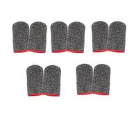 Sirxlevcy 10 Uds Mangas para Juegos una Prueba de Sudor para Dedos Mangas para Juegos Impermeables Pulgares para Dedos Controlador de Juegos Cubierta para Dedos