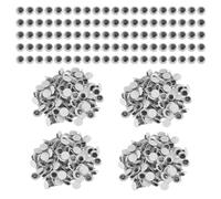 Sirxlevcy 1000 Piezas de Ojos MóViles Ojos Saltones Autoadhesivos para Manualidades de Bricolaje áLbumes de Recortes, Manualidades para Festivales FabricacióN de MuñEcas Juguetes Ojos 8 Mm