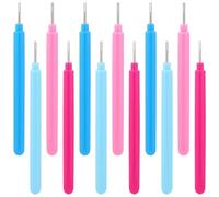 Sirxlevcy 12 Piezas de Herramientas de Quilling de Papel, Kit Ranurado, Bolígrafo de Aguja para Filigrana, Bolígrafo de Papel para Filigrana, Bolígrafo Rizador de Volumen