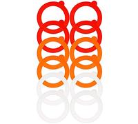 Sirxlevcy 12 Piezas de Junta de Silicona para Tarro de Repuesto, Junta HerméTica una Prueba de Fugas, Anillos de Sellado, Tapas de Tarro, Sellos de Ajuste