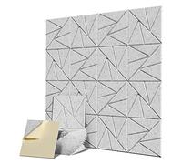 Sirxlevcy 16 Paneles AcúSticos con Autoadhesivo, Panel una Prueba de Sonido de 12 X 12 X 0,4 Pulgadas, Panel de Sonido de Alta Densidad para Estudio en Casa y Oficina, 3