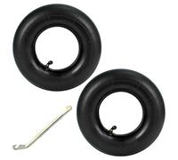 Sirxlevcy 2 NeumáTicos de Tubo Interior de 4,10/3,50-4 Pulgadas para Carretilla de Mano, Plataforma Rodante, Carro de Mano, CortacéSped, Tubo de Repuesto 4,10-4 con Palanca