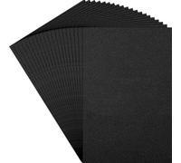 Sirxlevcy 20 Láminas de Espuma EVA de 3 mm para Bordar, de 15 X 23 cm, para Manualidades y Proyectos de Bricolaje, Costura A Mano, Color Negro.