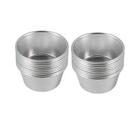 Sirxlevcy 20 Piezas de Moldes Individuales, Moldes para PudíN, Tazas, Mini Sartenes de Chocolate Fundido, Molde Antiadherente para Cupcakes, Pasteles, Galletas, PudíN