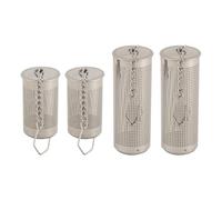 Sirxlevcy 4 Infusores de Té para Té Suelto, Filtro de Té con Tapa, Colador de Té de Acero Inoxidable con Gancho de Cadena, Bola Coladora de Té Grande