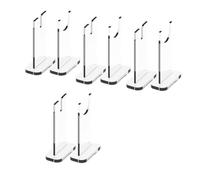 Sirxlevcy 4 Juegos de Soporte de ExhibicióN para Cuchillos, Colector de Portacuchillas de AcríLico, Portacuchillas Individual para DecoracióN del Hogar (Parte Inferior Transparente)