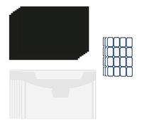 Sirxlevcy 40 Bolsillos e ImáN para Almacenamiento de Troqueles, Hojas MagnéTicas de 0,5 mm de Grosor para Almacenamiento de Troqueles, Sobres para Almacenamiento de Troqueles Artesanales