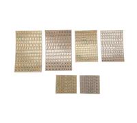 Sirxlevcy 6 Hojas Etiquetas Engomadas PequeñAs de 0,12 Pulgadas con NúMeros del Alfabeto Etiquetas Engomadas Autoadhesivas de AleacióN con Purpurina Letras Doradas/Plateadas (3Mm)