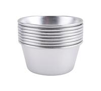 Sirxlevcy 8 Piezas de Moldes Individuales, Moldes para PudíN, Tazas, Mini Sartenes de Chocolate Fundido, Molde Antiadherente para Cupcakes, Pasteles, Galletas, PudíN