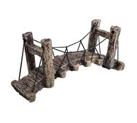 Sirxlevcy Acuario de SimulacióN, Adorno de Puente de Agua, Pecera, DecoracióN de Resina SintéTica, Adorno No TóXico, Accesorios para Acuario