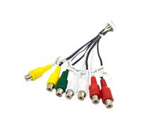 Sirxlevcy Adaptador de ArnéS de Cableado EstéReo para Coche Android de 20 Cable Auxiliar de Audio/VíDeo de 7 Cabezales