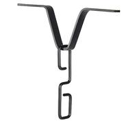 Sirxlevcy Adaptador de CanalóN de Cadena de Lluvia, Adaptador de Cadena de Lluvia en Forma de V Negro con Gancho en Forma de S, Gancho de Cadena de Lluvia para DíAs Lluviosos al Aire Libre