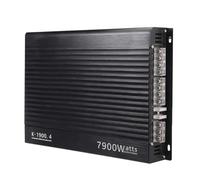 Sirxlevcy Amplificador de Coche de 4 Canales 7900W, Potente Subwoofer Audio, Amplificador Estéreo de Aluminio, 12V
