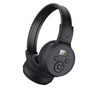 Sirxlevcy Auriculares de Radio FM InaláMbricos PortáTiles, Receptor de Auriculares de Radio FM Recargable para Reuniones, Trabajos Diarios, Senderismo, Trotar