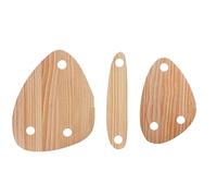 Sirxlevcy Bandeja para Servir con Adorno de Botella de Vino de 3 Piezas, Tablero Plano para Servir con Adorno de Madera, Queso Flotante para Fiestas