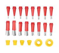 Sirxlevcy Boquilla Aplicadora de Calafateo de Acero Inoxidable, 22 Piezas, Pegamento para Calafateo, Herramienta de Acabado de Sellador de Silicona, Cocina y Cuarto de BañO