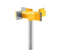 Sirxlevcy Broca para Fresadora de Superficie Spoilboard con VáStago de 8 Mm, Broca para Fresadora Superficie, Fresa Frontal 4 Flautas, Broca para Fresadora de Fresado, Broca para Fresado