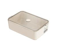 Sirxlevcy Caja de Almacenamiento A Prueba de Polvo de Gran Capacidad para Organizador de Ropa Interior y Caja de Almacenamiento una Caja con Tapa y Sin Enrejado