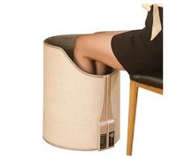 Sirxlevcy Calentador de Pies EléCtrico con Pantalla Digital, Termostato Ajustable PortáTil Plegable, Calentador de Pies para el Hogar y la Oficina, Enchufe Europeo