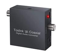 Sirxlevcy Convertidor Coaxial Bidireccional, Convertidor óPtico SPDIF Toslink una Coaxial Toslink y Coaxial una óPtico SPDIF Toslink