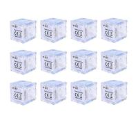 Sirxlevcy Cubo de Hielo LED Resistente Al Agua, 12 Piezas Multicolor Que Brilla en la Oscuridad Cubo de Hielo con Luz LED Que Brilla en la Oscuridad para Fiestas de Bebidas