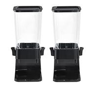 Sirxlevcy Dispensador de Mostrador de 2 Piezas Recipiente de Mostrador Indispensable Recipiente de Mostrador para Dispensador de Caramelos, Negro