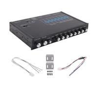 Sirxlevcy Ecualizador de Audio para Automóvil de 7 Bandas, Sintonizador de Ecualizador, Amplificador de Cruce, Preamplificador Paramétrico para Automóvil, Ecualizador de Audio +-12 DB