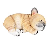 Sirxlevcy Escultura de Bulldog FrancéS Adorno Estatua de Perro Estatuilla DecoracióN de JardíN al Aire Libre Regalo - Perro Acostado