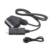 Sirxlevcy Euroconector una -Adaptador de Audio y Video para TV 1080P/720P Cable Convertidor para HDTV Stb DVD Converter Accesorios