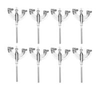 Sirxlevcy Gancho de Garra de Tambor de 8 Piezas con Tornillos y Varillas de Tensión para Accesorios de Piezas de Reparación de Tambor de Bajo