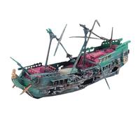 Sirxlevcy Gran Acuario Naufragio DecoracióN Juego de PláStico Resina Pecera Adornos para Acuario Accesorios de DecoracióN